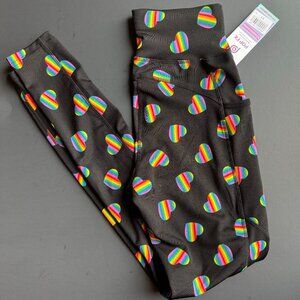 POP Fit Rainbow Heart Full Length Leggings